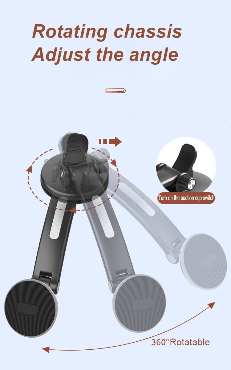 Bakeey-Magnetic-360deg-Rotation-Flexible-Adjustable-Arm-Car-Suction-Cup-Dashboard-Mobile-Phone-Holde-1907378-4