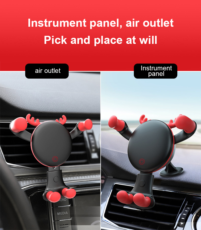 Bakeey-Merry-Christmas-Gift-10W-Wireless-Charging-Gravity-Linkage-Car-Air-Outlet-Phone-Mount-Holder-1766744-15