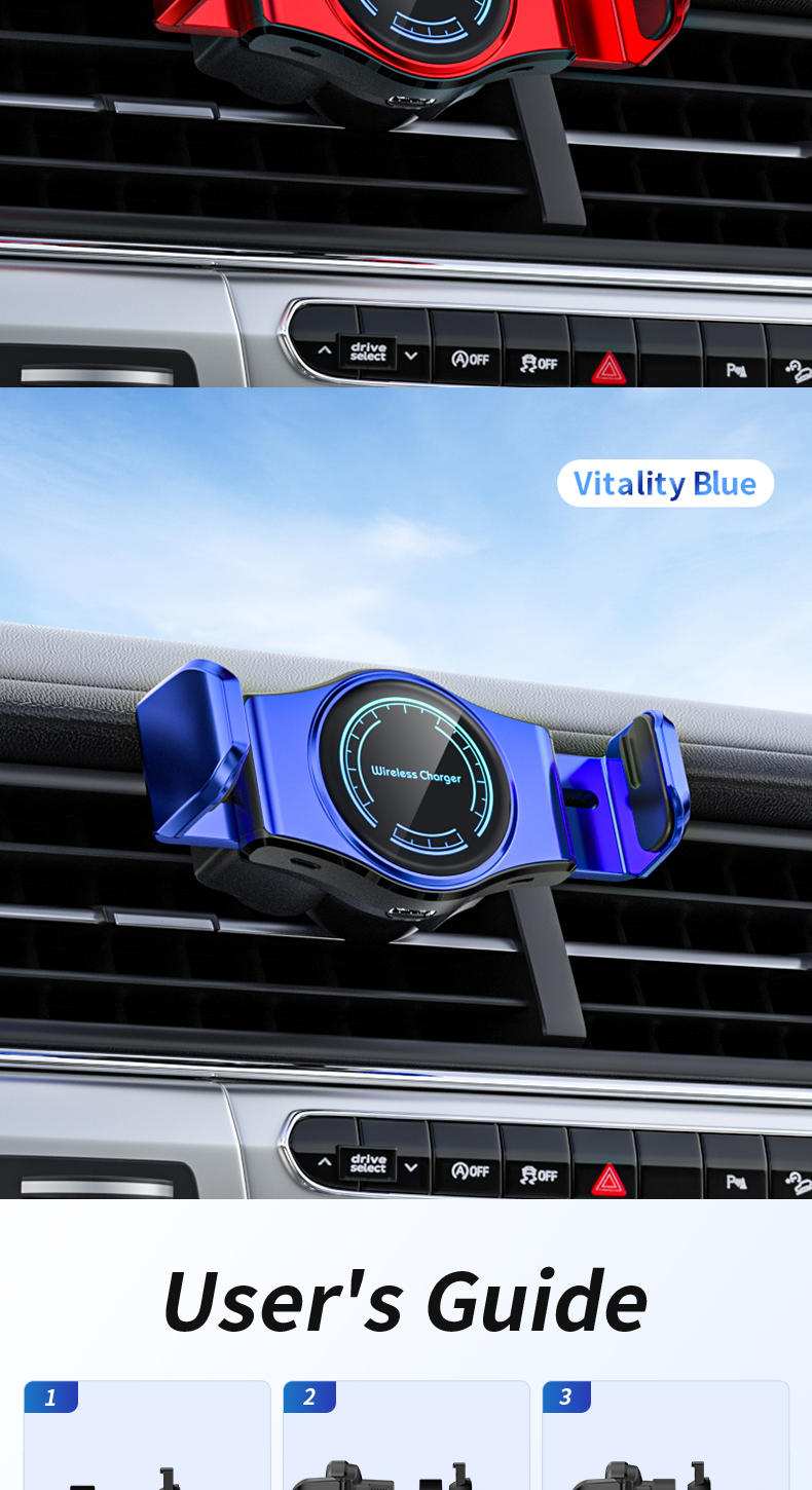 Bakeey-Multifunctional-15W-Fast-Charging-Car-Air-Vent-Intelligent-Wireless-Charger-Mobile-Phone-Hold-1898362-20