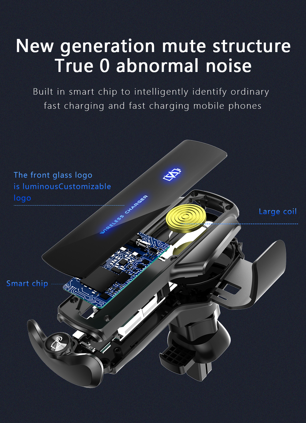Bakeey-Q12-360deg-Rotating-15W-Qi-Wireless-Fast-Charging-Gravity-Sensor-Car-Air-Vent-Mount-Bracket-F-1922590-11