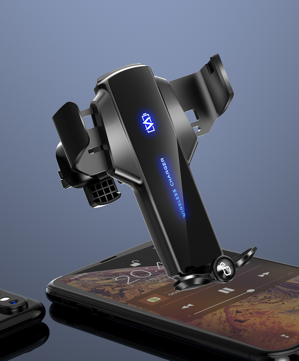 Bakeey-Q12-360deg-Rotating-15W-Qi-Wireless-Fast-Charging-Gravity-Sensor-Car-Air-Vent-Mount-Bracket-F-1922590-16