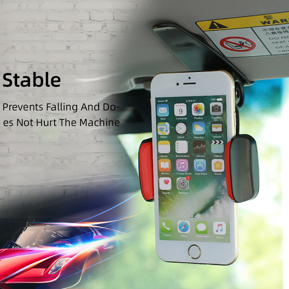 Bakeey-Universal-360deg-Adjustable-GPS-Car-Clip-Sun-Visor-Cell-Phone-Holder-For-Most-smartphones-Suc-1717935-6