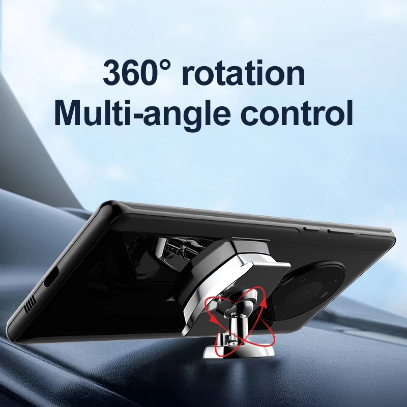 Bakeey-Universal-Magnetic-360deg-Rotating-Car-GPS-Mobile-Phone-Holder-Stand-Bracket-Mount-with-Cable-1840157-6