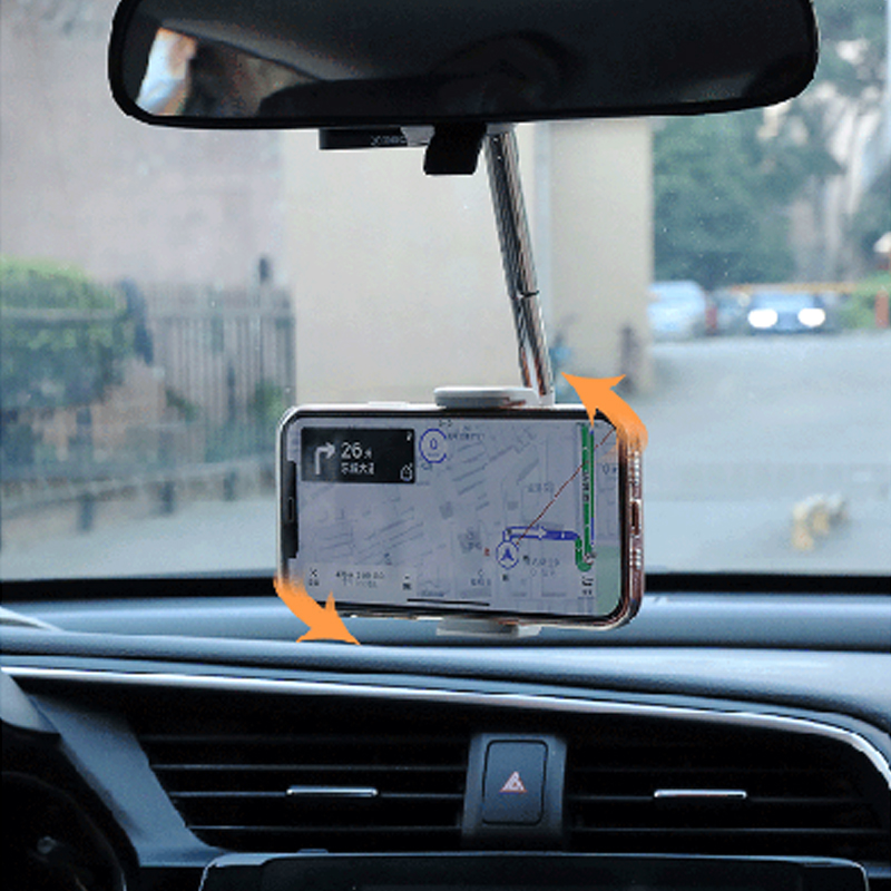 Bakeey-Universal-Stretchable-Car-Rearview-Mirror-Headrest-Mobile-Phone-Mount-Holder-Stand-for-40-61--1909264-2