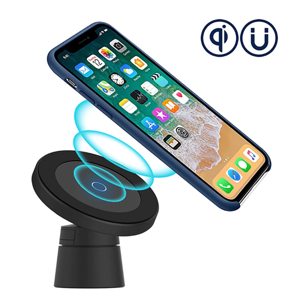 Bakeey-W5-10W-Qi-Fast-Charging-Magnetic-Wireless-Charger-Car-Air-Outlet--Dashboard-Mobile-Phone-Car--1797847-1