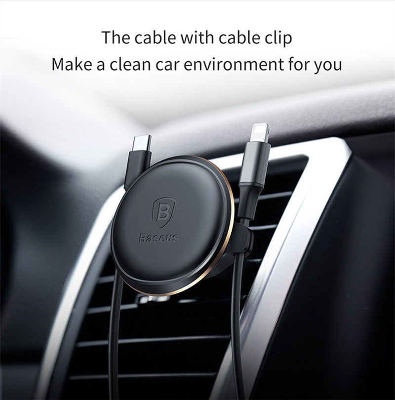 Baseus-Cable-Clip-Magnetic-Rotation-Car-Air-Vent-Phone-Holder-Stand-for-Samsung-S8-iPhone-X-1227268-2