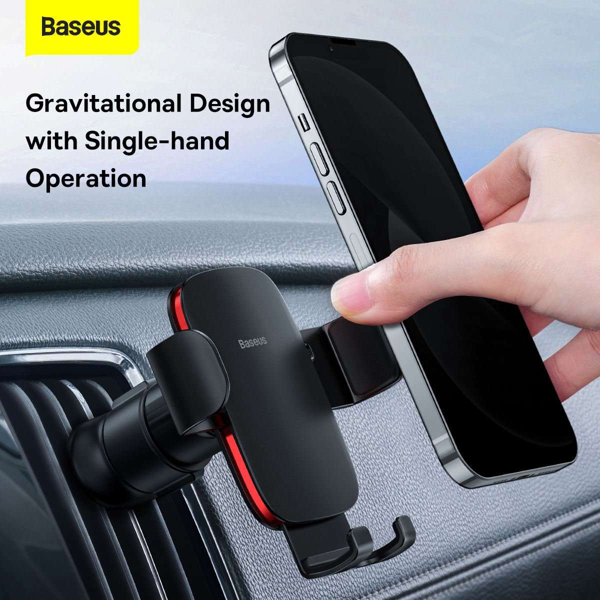 Baseus-Metal-Age-II-New-Gravity-Car-Mount-Phone-Holder-Shockproof-Air-Outlet-Stand-for-47-67-inch-Ph-1932910-2
