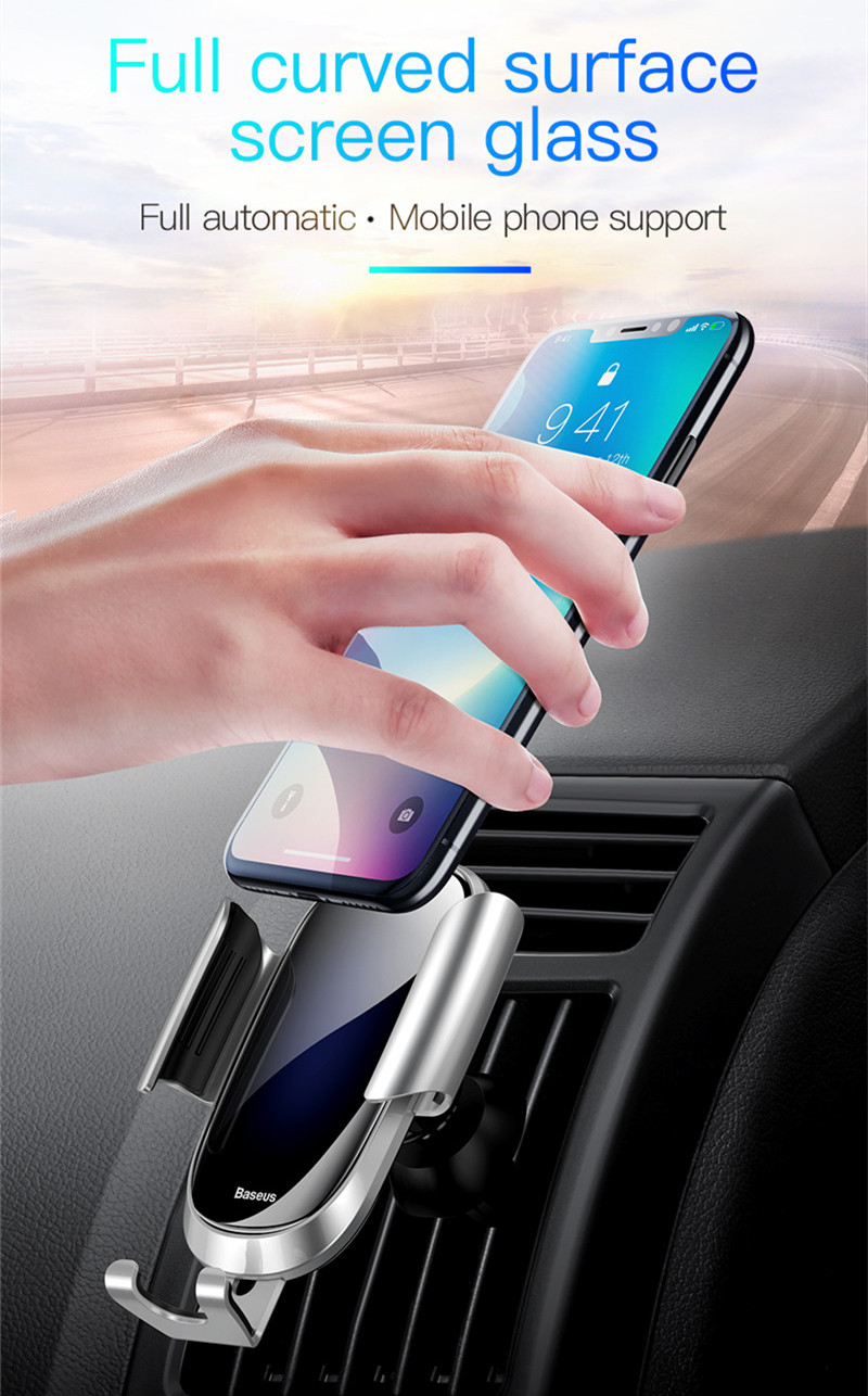 Baseus-Tempered-Glass-Mirror-Surface-Gravity-Auto-Lock-Car-Holder-Stand-for-Mobile-Phone-1348873-1