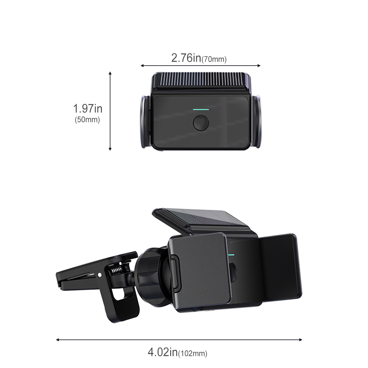 Car-Air-Vent-Bicycle-Mobile-Phone-Holder-Solar-Powered-Smart-Clamp-Arm-Automatic-Opening-and-Closing-1882463-12