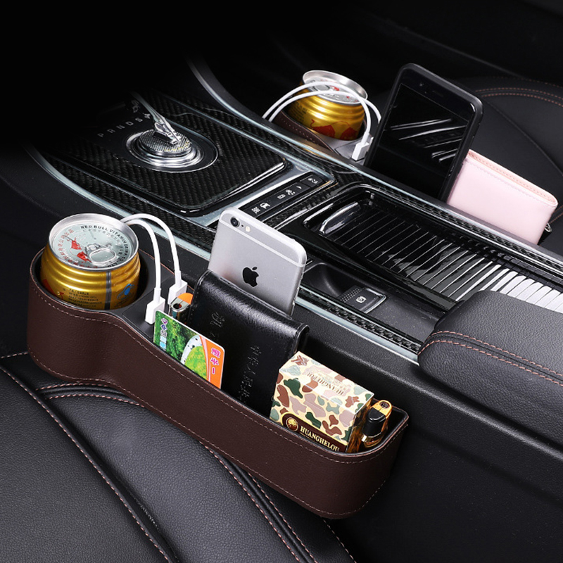 Car-Seat-Gap-Storage-Box-Multifunction-USB-Charging-Leather-Car-Water-Cup-Phone-Holder-1740452-6