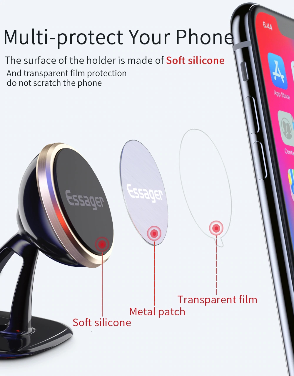 Essager-Universal-Mini-Multifunctional-360-Rotation-Magnetic-Sticky-Car-Dashboard-Phone-Holder-Stand-1743915-12