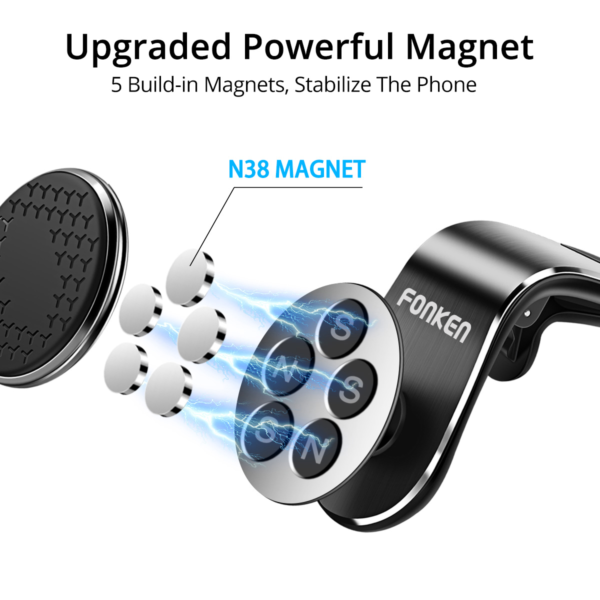 FONKEN-Aluminum-Alloy-360deg-Rotation-Magnetic-Car-Phone-Holder-Stand-Car-Air-Vent-Clip-Mount-Holder-1723162-3