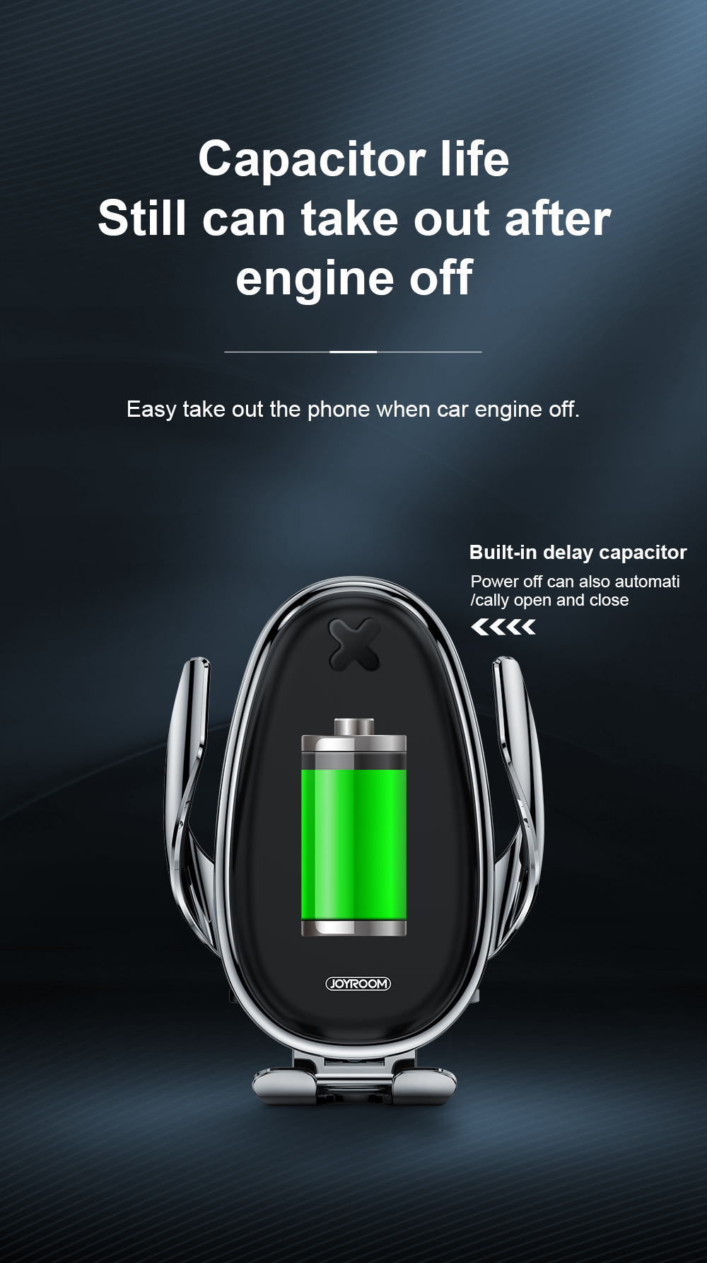 Joyroom-15W-Qi-Wireless-Charger-Infrared-Smart-Sensor-Air-Vent-Dashboard-Car-Phone-Holder-Car-Mount--1611189-8