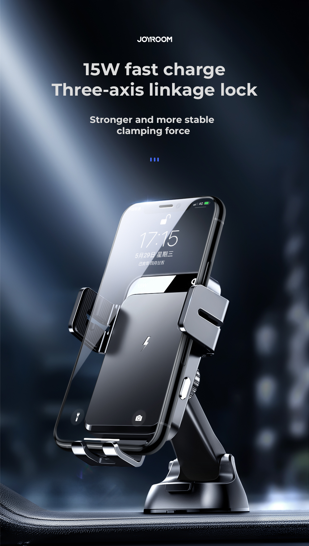 Joyroom-15W-Qi-Wireless-Fast-Charging-Car-Phone-Holder-Stand-in-Car-Air-Vent-MountDashboard-Phone-Mo-1717523-1