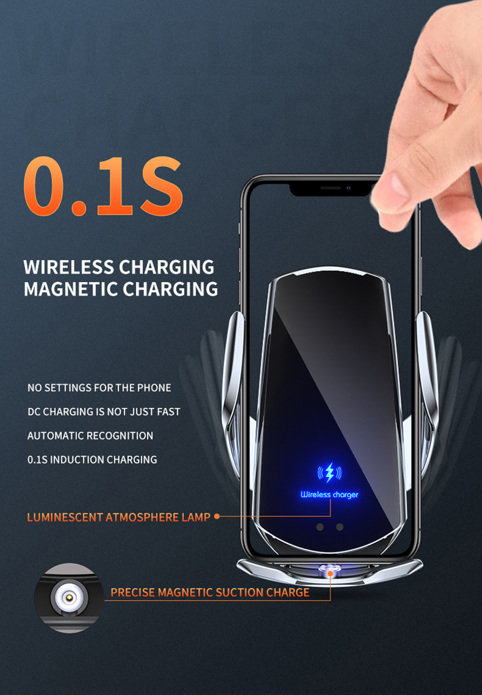 MOJIA-Q3-Infrared-Sensing-Automatic-Clamping-15W-Qi-Car-Air-Vent-Wireless-Charger-Magnetic-Fast-Char-1866265-3