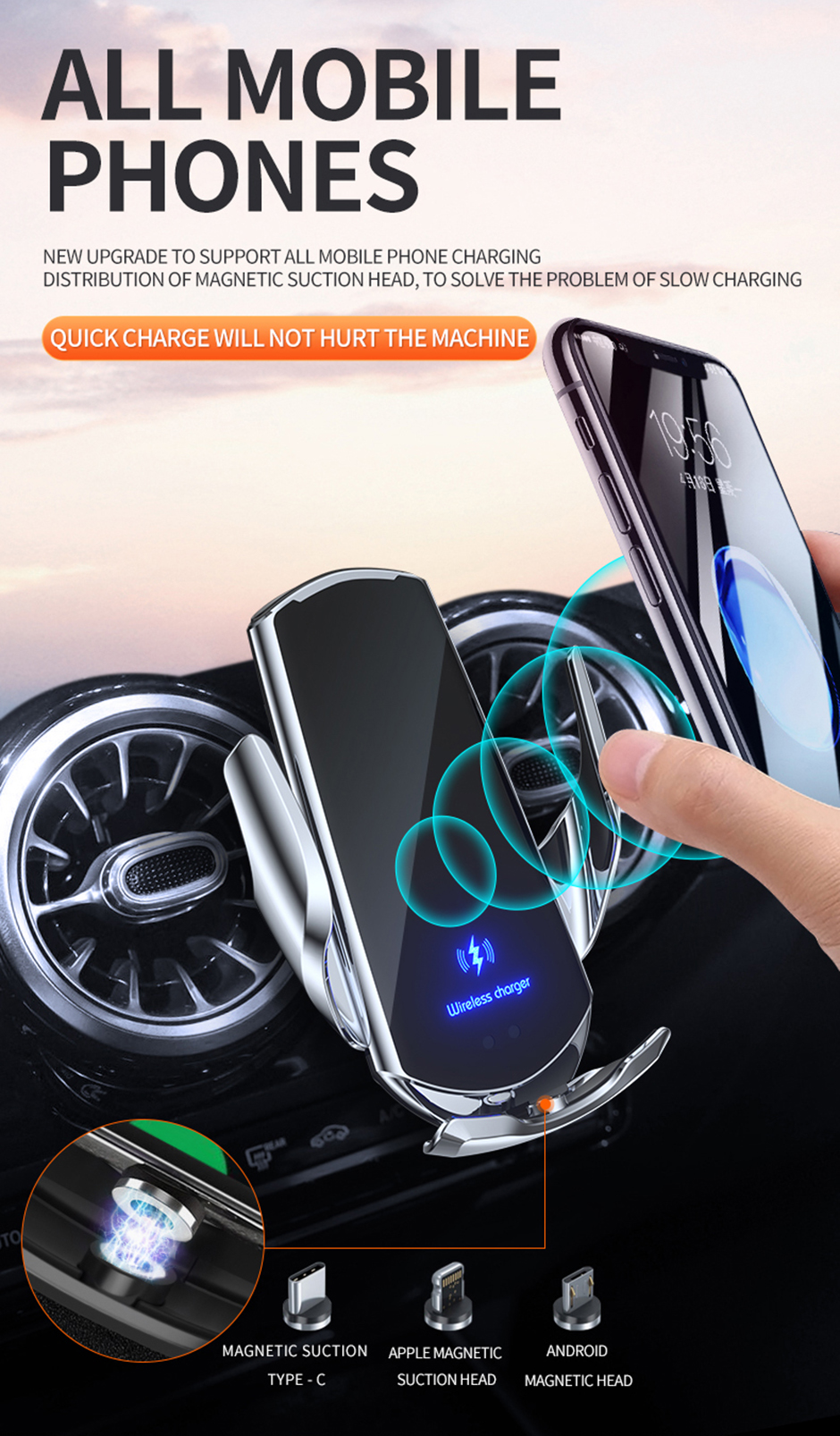 MOJIA-Q3-Infrared-Sensing-Automatic-Clamping-15W-Qi-Car-Air-Vent-Wireless-Charger-Magnetic-Fast-Char-1866265-5