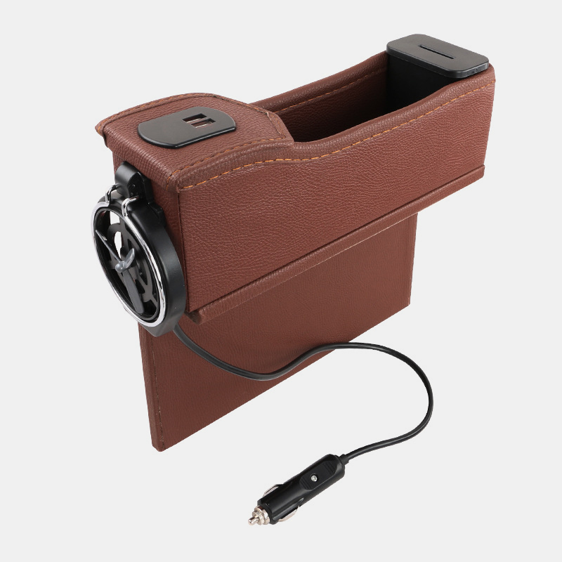 Multifunctional-Left-Right-Car-Seat-Gap-Storage-Box-USB-Charging-Leather-Car-Water-Cup-Phone-Holder-1740415-5