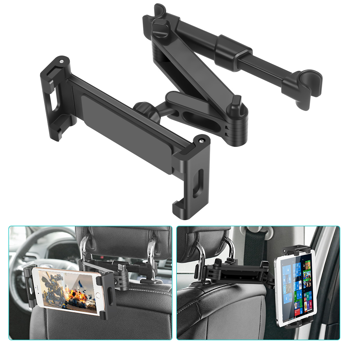 SAWAKE-Universal-Car-Headrest-Tablet-Mount-360deg-Rotating-Adjustable-Auto-Seat-Back-Phone-Holder-St-1822347-1
