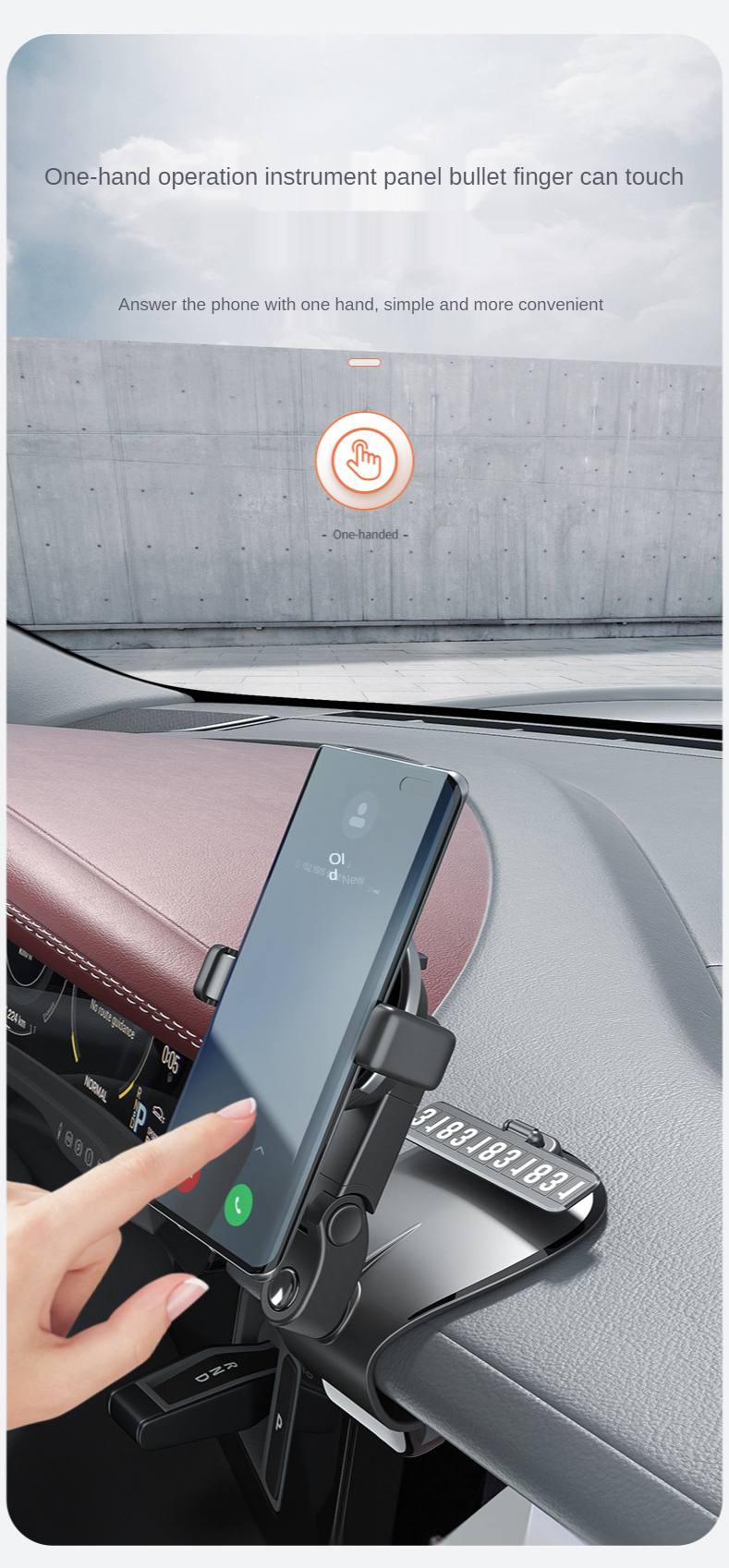 SUSISAN-Universal-Multifunctional-1200deg-Rotation-Car-AR-GPS-Navigation-Dashboard-Sunvisor-Mobile-P-1874844-9