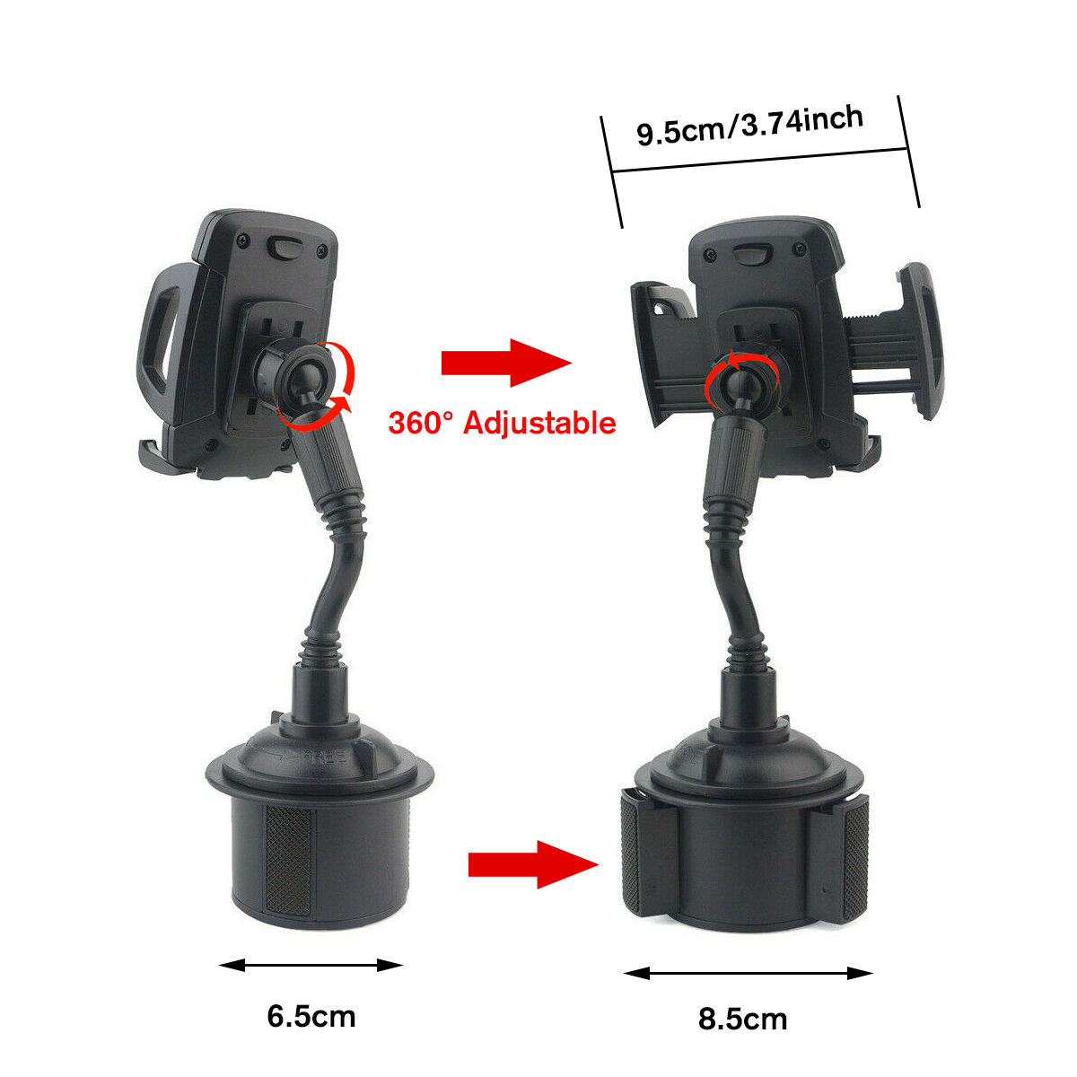 Universal-360deg-Adjustable-Car-Mount-Gooseneck-Cup-Car-Phone-Holder-Cradle-For-Cell-Phone-1603432-3