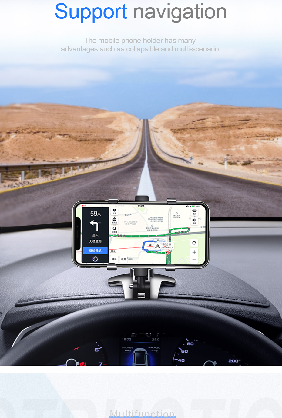 Universal-360deg-Rotatable-Car-Dashboard-Sun-Visor-Rear-View-Mirror-Mobile-Phone-Holder-Stand-for-3--1871036-2