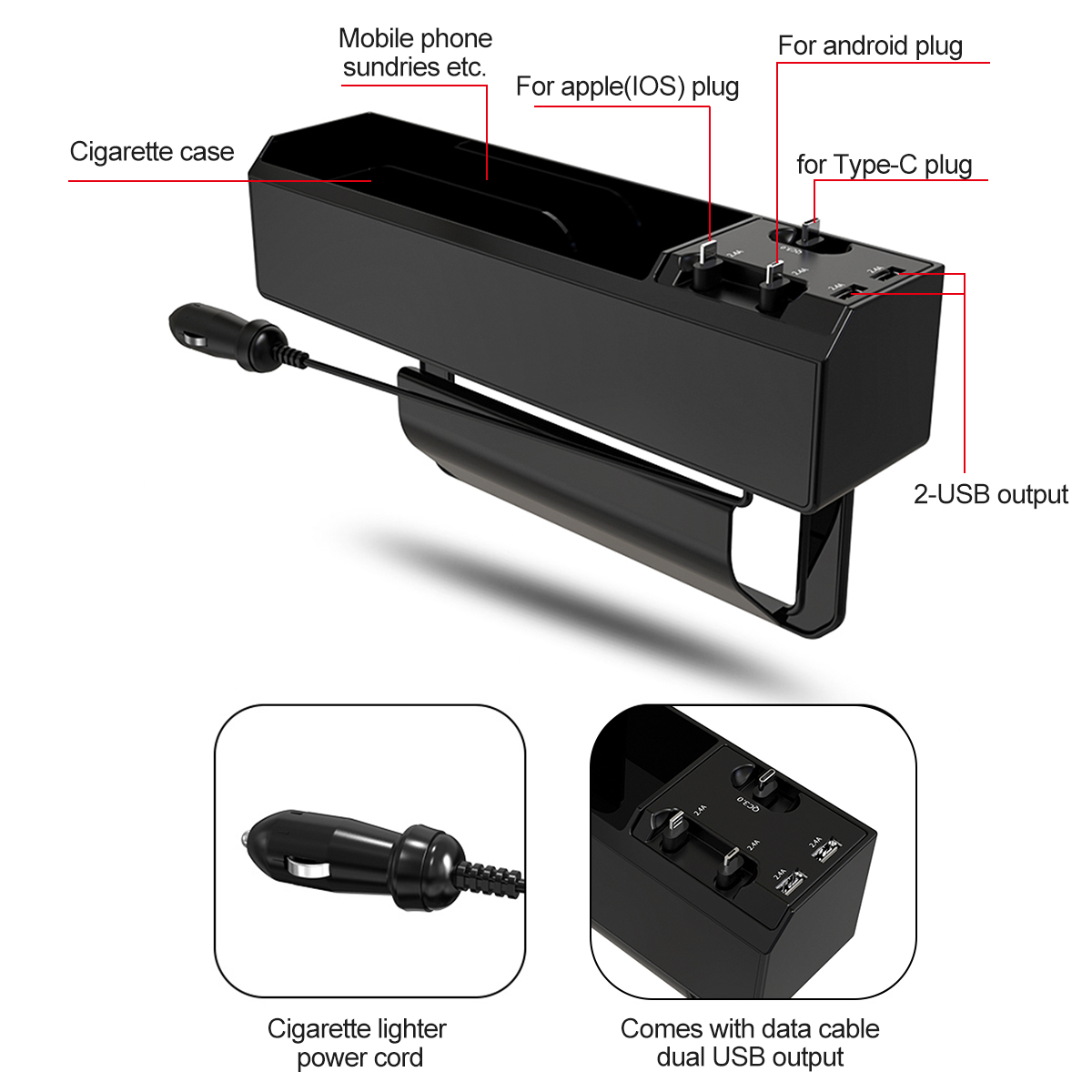 Universal-Black-Car-Armrest-Box-2-USBFor-IOSFor-TYPE-CFor-Android-Storage-Box-1737634-9