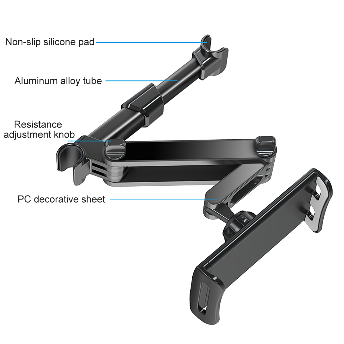 Universal-Car-Headrest-Tablet-Mount-360deg-Rotating-Adjustable-Telescopic-Arm-Auto-Seat-Back-Phone-H-1905590-4