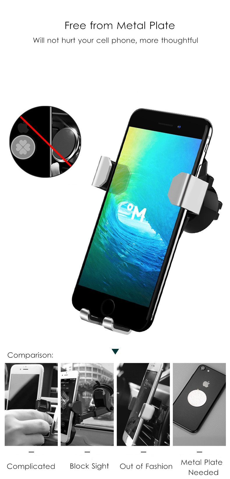 Universal-Gravity-Linkage-Auto-Lock-Metal-Car-Mount-Air-Vent-Phone-Holder-Stand-for-Mobile-Phone-1242152-6