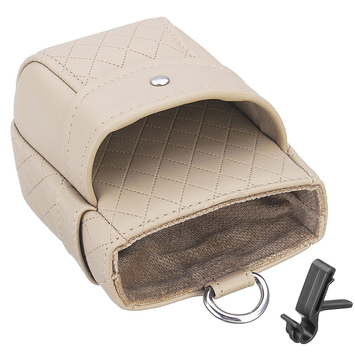 Universal-Large-Capacity-Double-Layer-Leather-Car-Air-Vent-Storage-Bag-Mobile-Phone-Holder-Organizer-1313167-13
