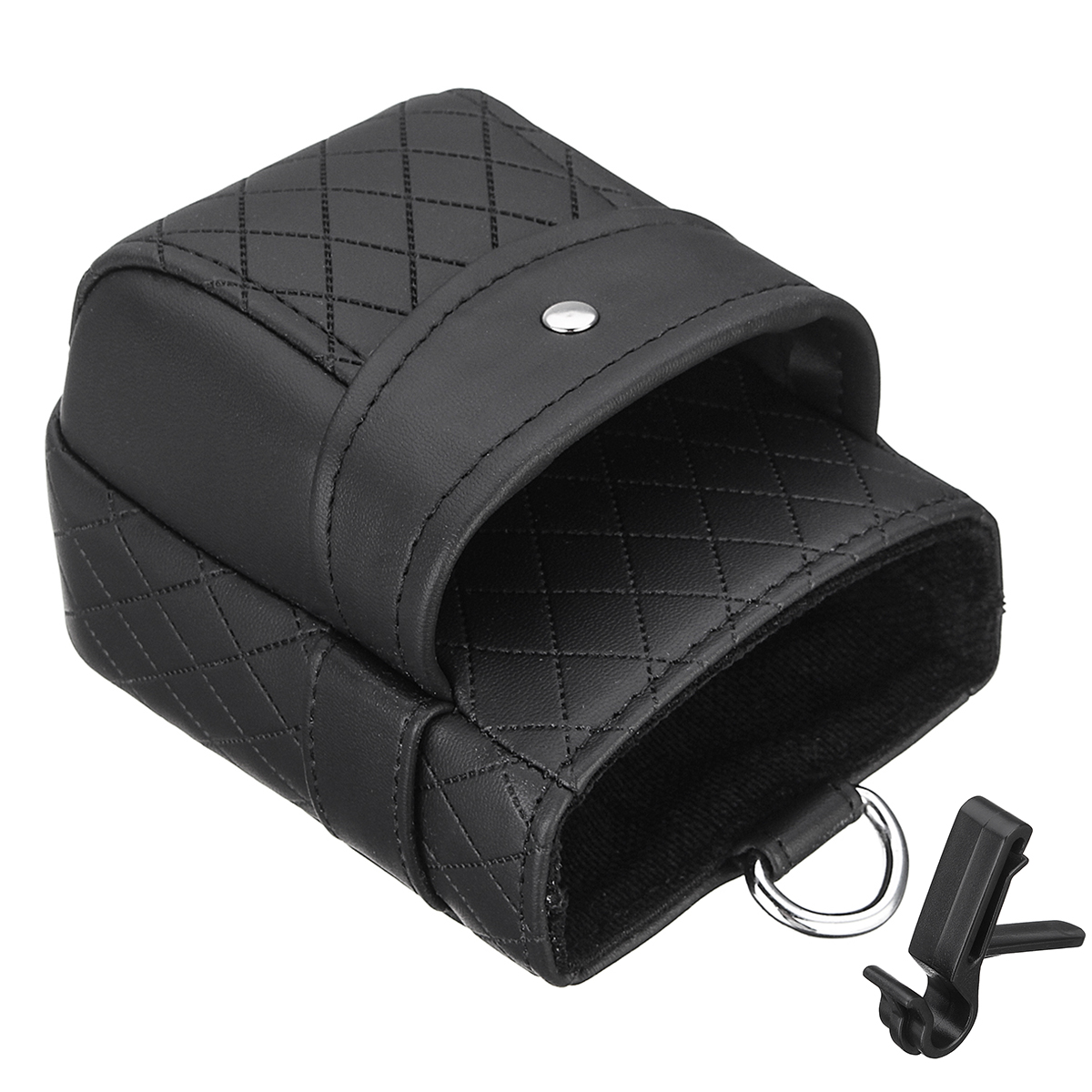 Universal-Large-Capacity-Double-Layer-Leather-Car-Air-Vent-Storage-Bag-Mobile-Phone-Holder-Organizer-1313167-6