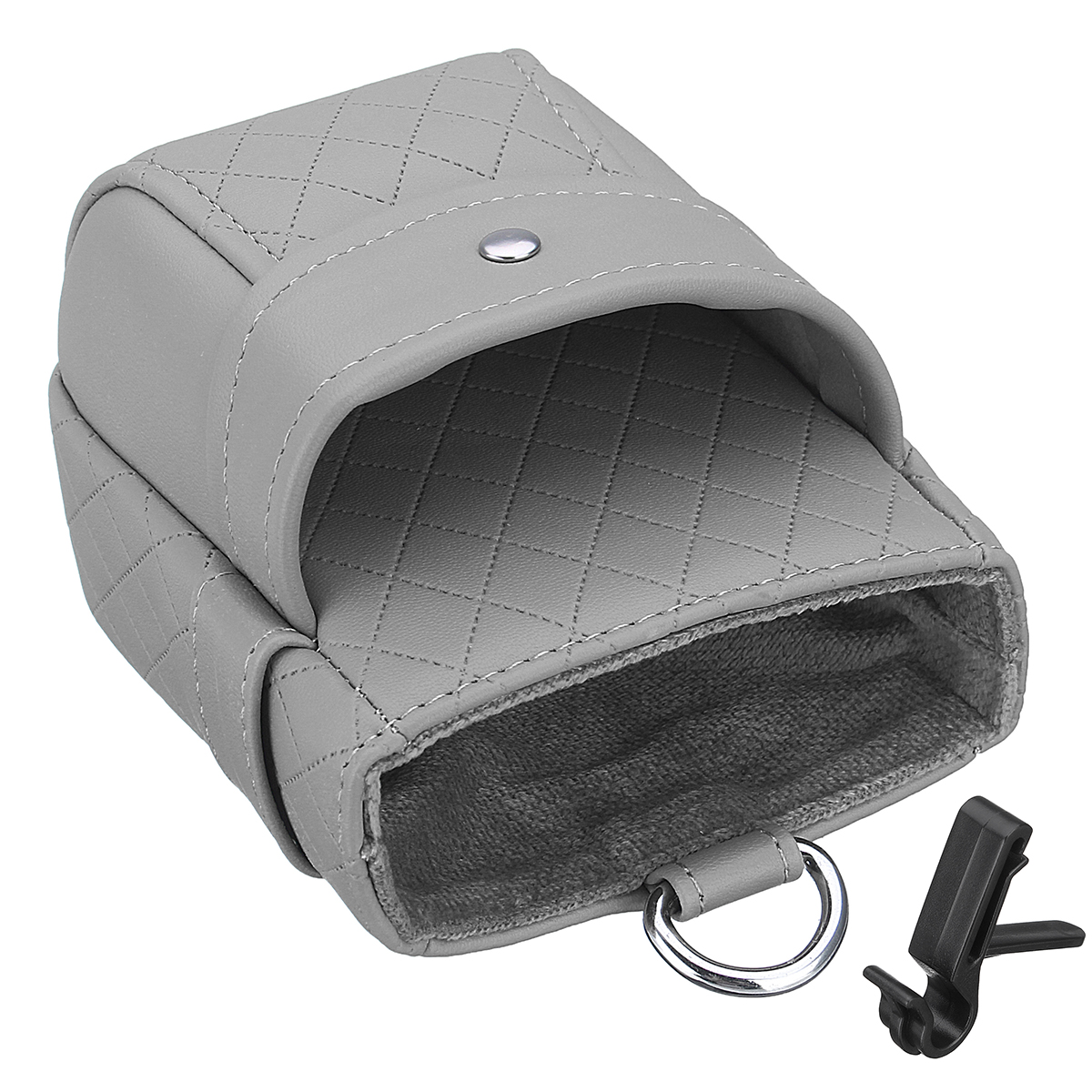 Universal-Large-Capacity-Double-Layer-Leather-Car-Air-Vent-Storage-Bag-Mobile-Phone-Holder-Organizer-1313167-9