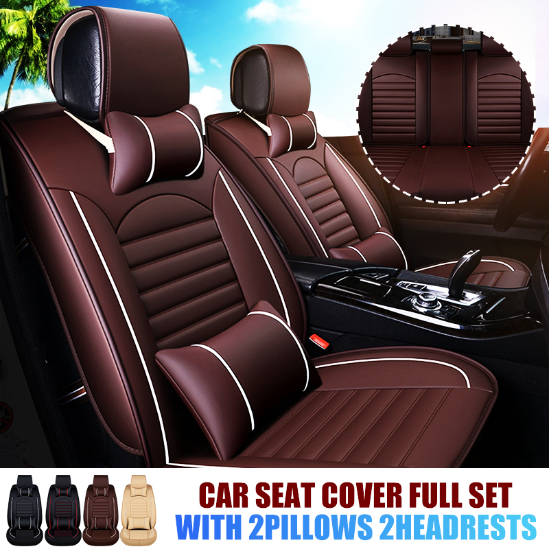 Universal-Wear-Resistant-Front--Rear-PU-Leather-Semi-Enclosed-Car-Seat-Cover-Set-1823458-1