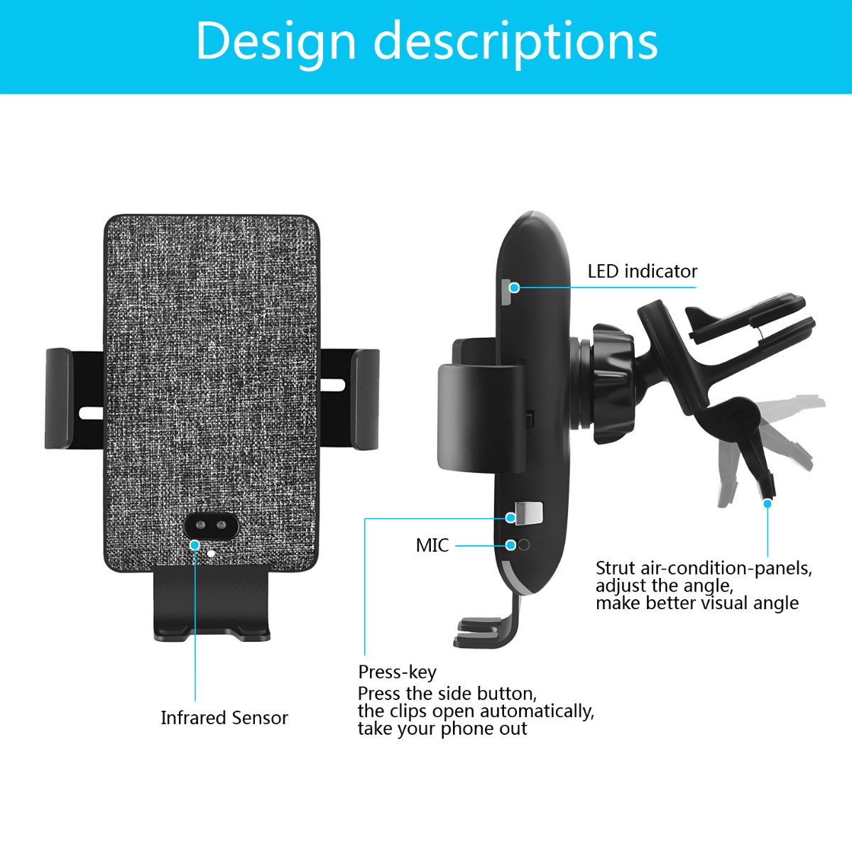 Voice-Control-10W-Qi-Wireless-Charger-Infrared-Sensor-Automatic-Lock-Dashboard-Air-Vent-Car-Phone-Ho-1513962-5