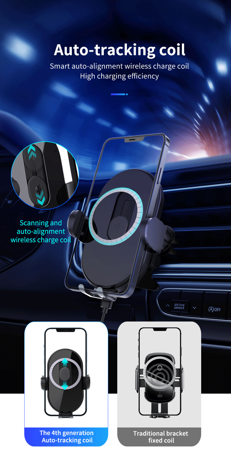 Xiaoqi-15W-For-MagSafe-Charger-Automatic-Scan-Clamping-Car-Air-Vent-Mobile-Phone-Mount-Wireless-Char-1766393-3