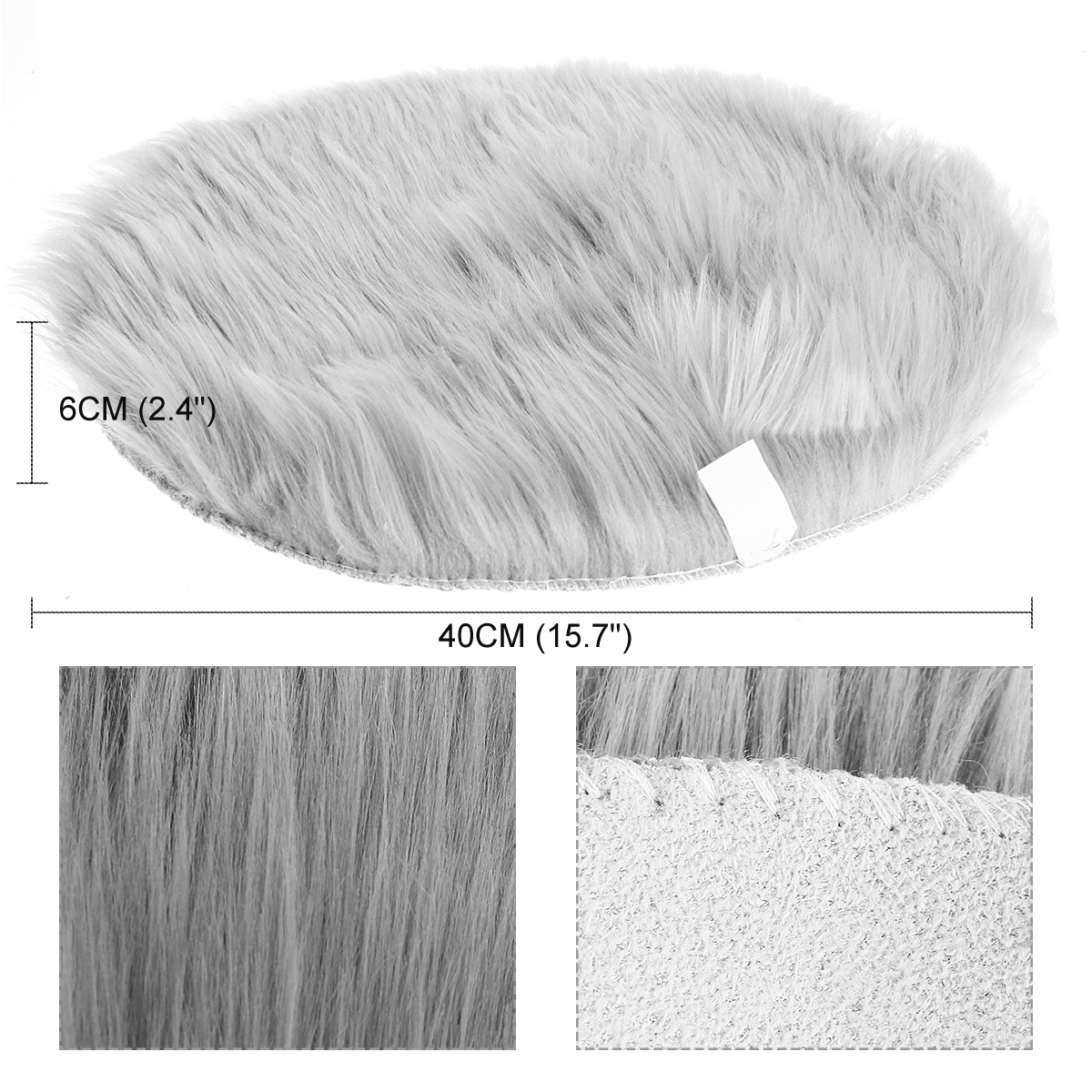 40cm-Fluffy-Rug-Round-Pad-Carpet-Hairy-Fur-Shag-Sheepskin-Bedroom-Floor-Mat-1621268-2