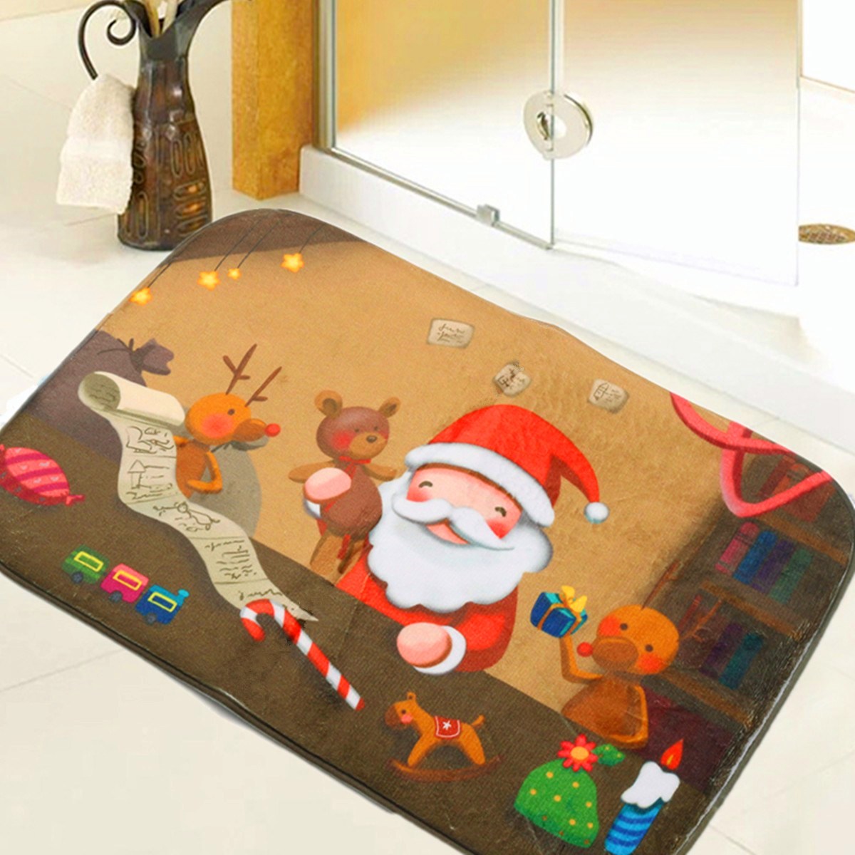 40x60cm-Christmas-Non-slip--Absorbent--Floor-Mat-Bathroom-Kitchen-Bedroom-Doormat-Carpet-Decor-1104387-1