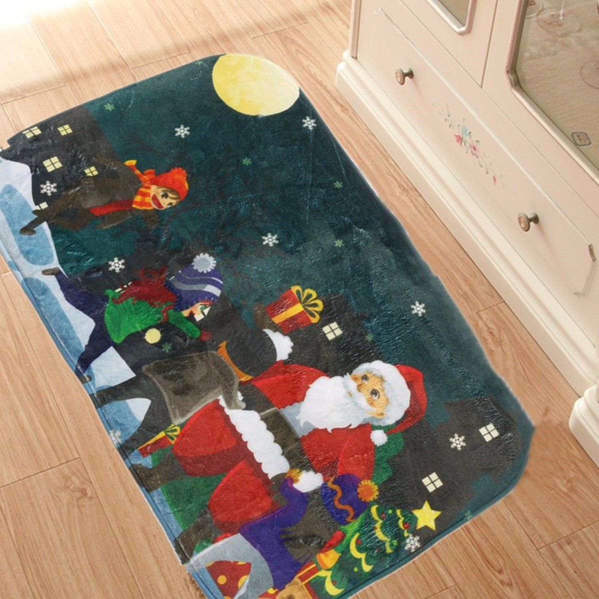 40x60cm-Christmas-Non-slip--Absorbent--Floor-Mat-Bathroom-Kitchen-Bedroom-Doormat-Carpet-Decor-1104387-2
