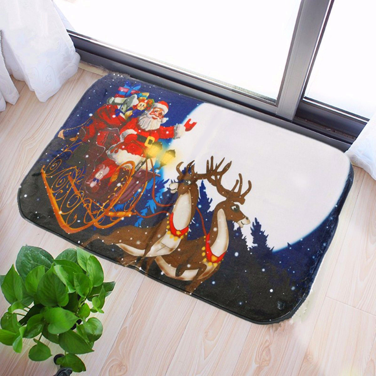 40x60cm-Christmas-Non-slip--Absorbent--Floor-Mat-Bathroom-Kitchen-Bedroom-Doormat-Carpet-Decor-1104387-4