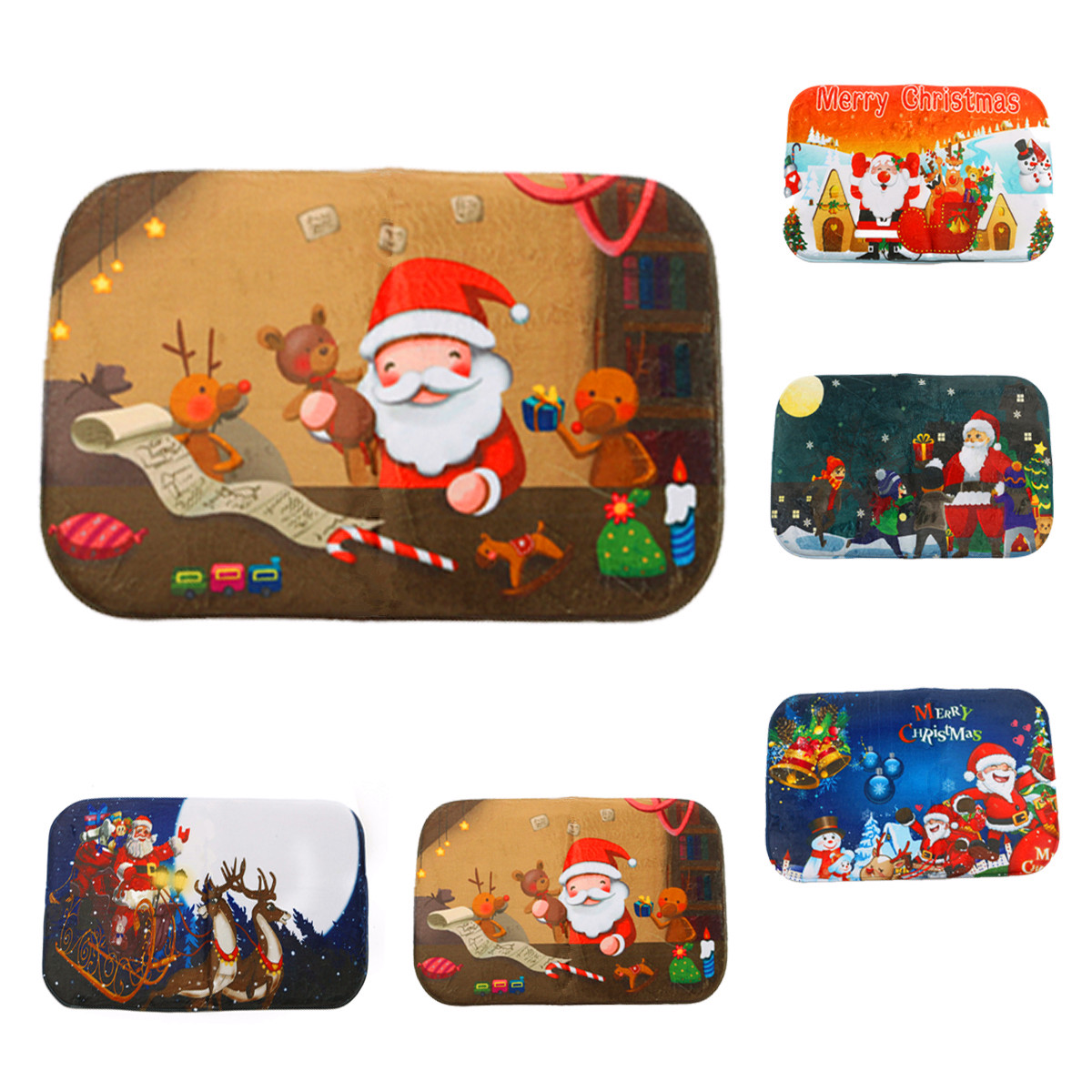 40x60cm-Christmas-Non-slip--Absorbent--Floor-Mat-Bathroom-Kitchen-Bedroom-Doormat-Carpet-Decor-1104387-9