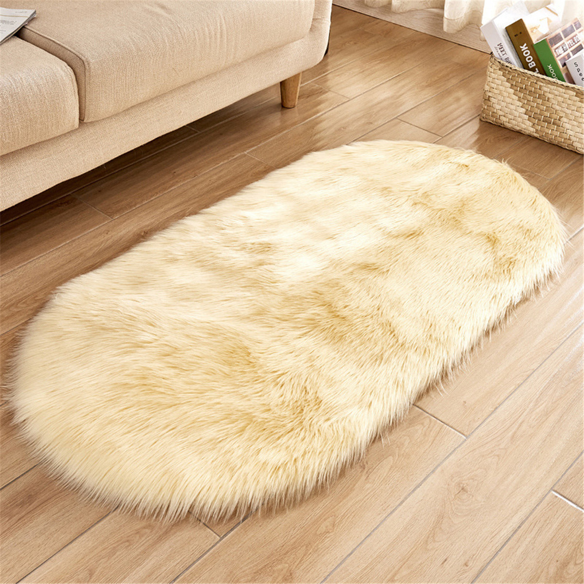 80x180CM-Fluffy-Oval-Carpet-Living-Room-Sofa-Cold-proof-Foot-Mat-Bedroom-Non-slip-Mat-1958666-12