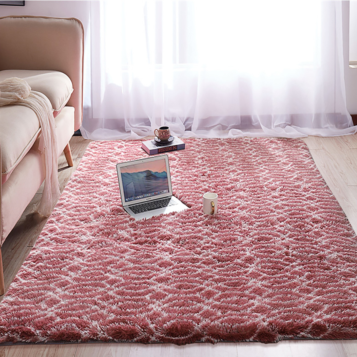80x200CM160x230CM-Skin-friendly-Plush-Carpet-Non-slip-Rectangle-Sofa-Carpet-Long-Doormat-1920860-9