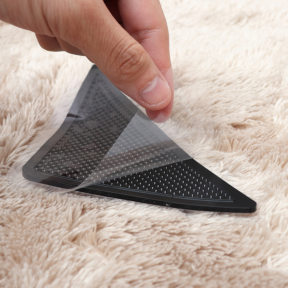 8pcs-Triangular-Anti-skid-PU-Carpet-Gripper-Washable-Reuseable-Non-Slip-Kitchen-Bathroom-Rug-Pad-Mat-1336325-6