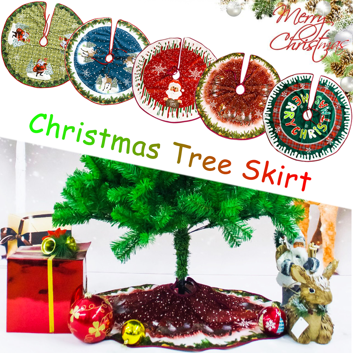 90cm-Non-Woven-Christmas-Cartoon-Tree-Skirts-Santa-Claus-Elk-Home-Decorations-1607428-1