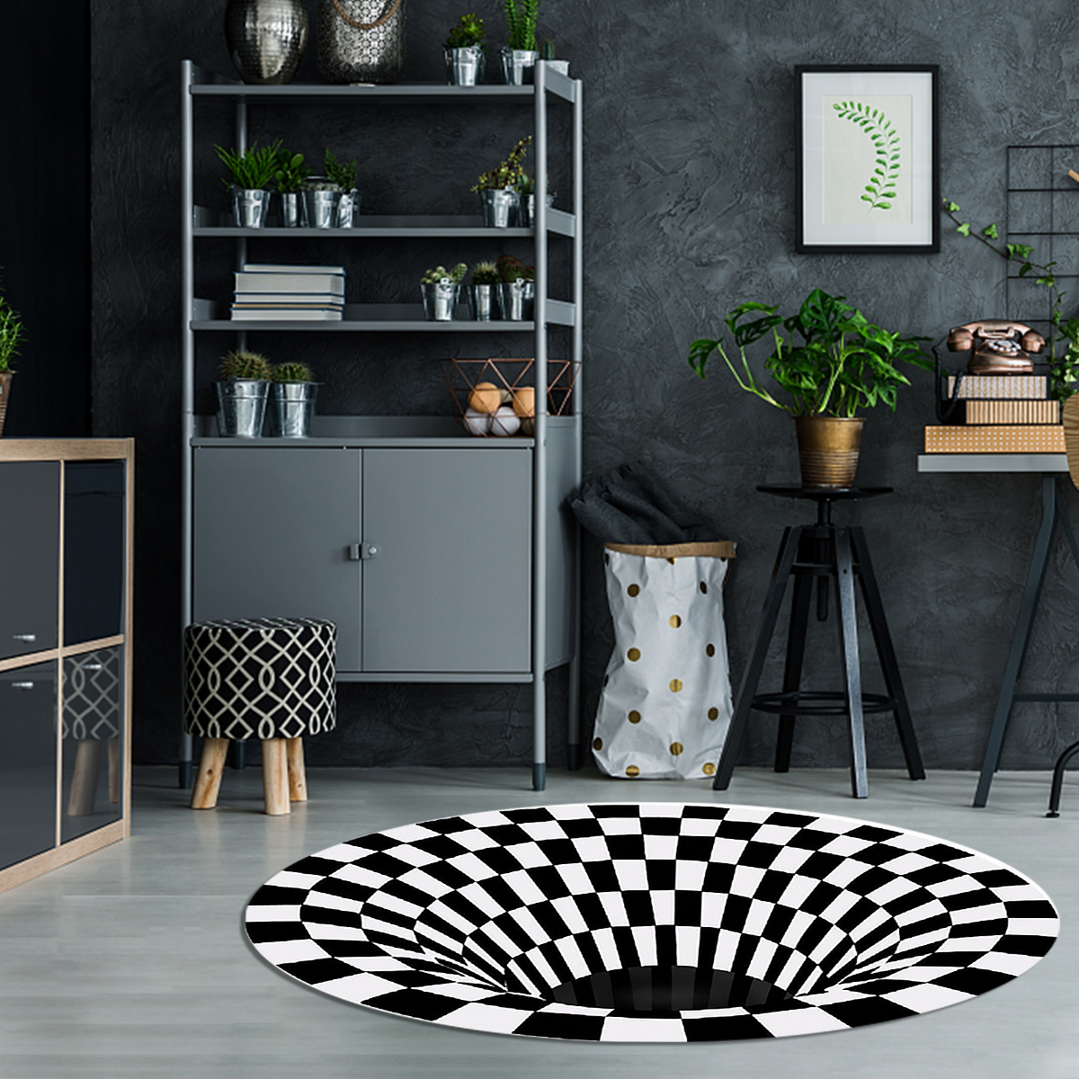 Bakeey-Nordic-Minimalist-Carpet-3D-Printing-Visual-Carpet-Bedroom-Office-Floor-Mats-Living-Room-Coff-1734313-1