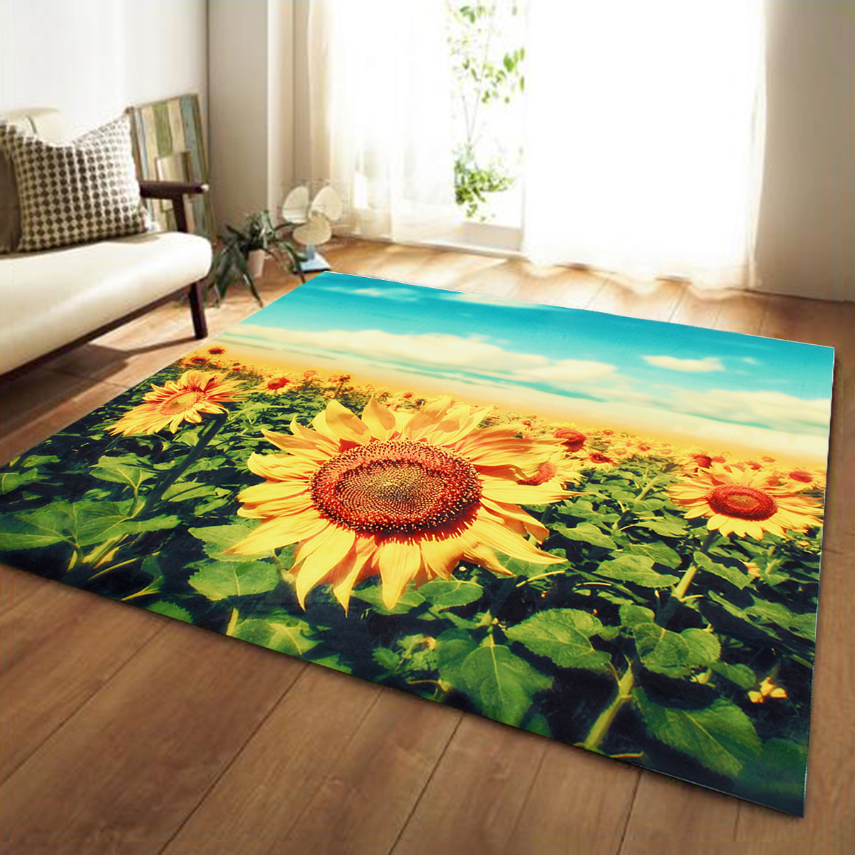 Gold-Sunflower-Area-Floor-Rug-Carpet-For-Bedroom-Living-Room-Home-Decoration-1404118-7