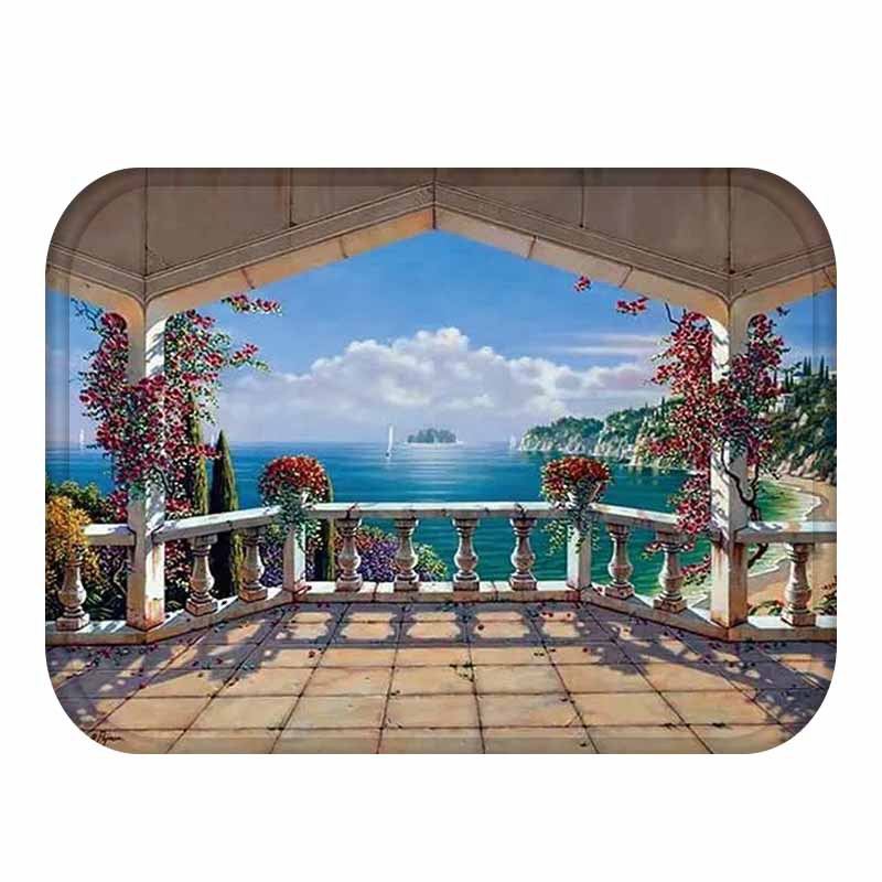 Honana-BX-31-40x60cm-3D-Painting-City-Pattern-Coral-Fleece-Mat-Absorbent-Bathroom-Anti-Slip-Carpet-1138992-7