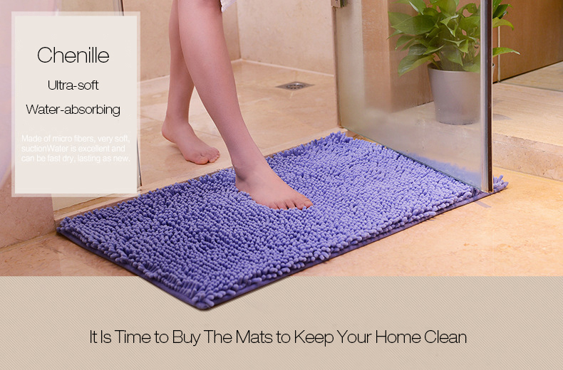 Honana-WX-329-50x80cm-Chenille-Soft-Mat-Machine-Washable-Bathroom-Anti-Slip-Absorbent-Carpet-Doormat-1135770-1