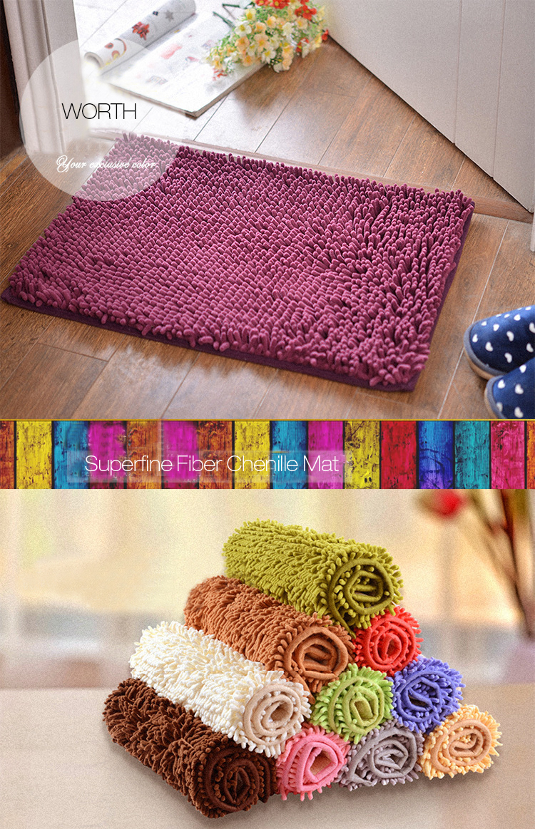 Honana-WX-329-50x80cm-Chenille-Soft-Mat-Machine-Washable-Bathroom-Anti-Slip-Absorbent-Carpet-Doormat-1135770-2