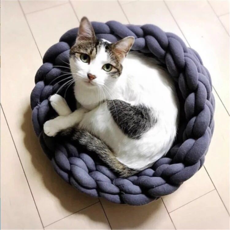 Knitted-Pet-Bed-Dog-Cat-Bed-Puppy-Pillow-House-Soft-Warm-Dog-House-Mat-1416066-12