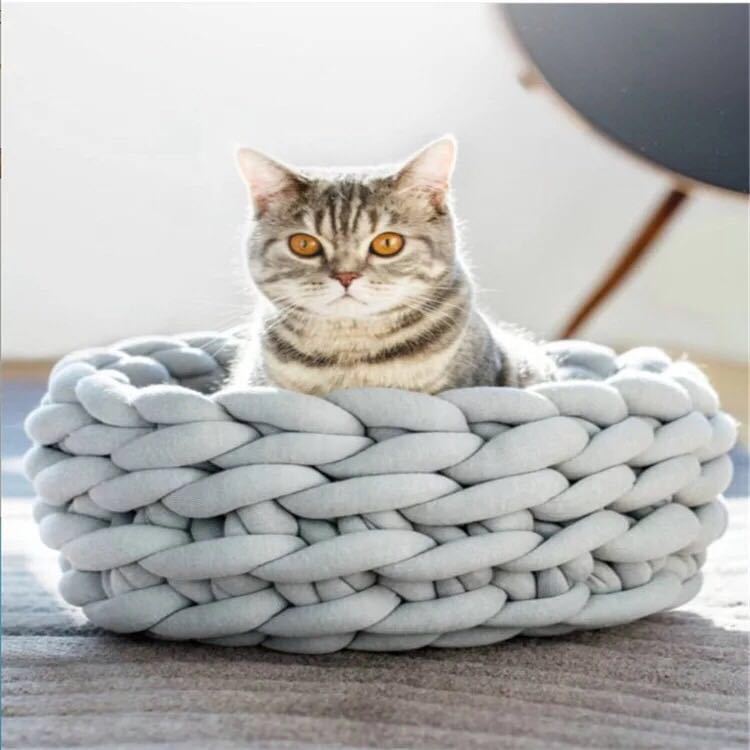 Knitted-Pet-Bed-Dog-Cat-Bed-Puppy-Pillow-House-Soft-Warm-Dog-House-Mat-1416066-5